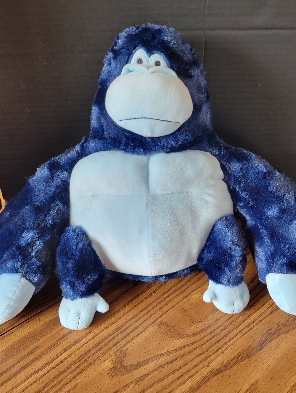 Target Giggle Scape Large Soft Gorilla Ape Plush Stuffed Animal Blue 12"